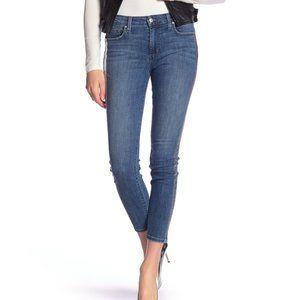 Joe's Jeans Icon Metallic Silver Stripe Ankle Jean